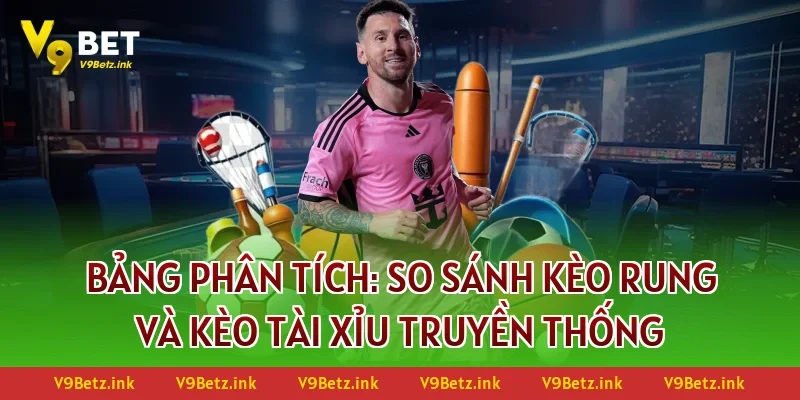 Bảng phân tích: So sánh kèo rung và kèo tài xỉu truyền thống